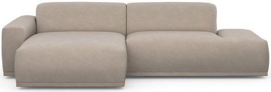 TRENDMANUFAKTUR Ecksofa Braga, mit hochwertigem Kaltschaum, L-Form, in Cord erhältlich, 2 Teile, modernes Sofa, Couch mit hohem Sitzkomfort, 275/72/160 cm (B/H/T)