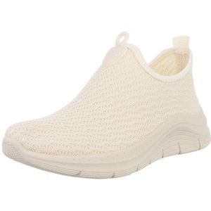 Ital-Design Damen Low-Top Freizeit Slipper (88851300) Keilabsatz/Wedge Sneakers Low in Beige