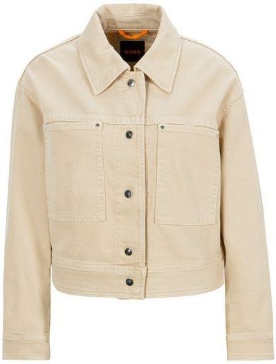 BOSS ORANGE Kurzblazer C_Jelt-D im Biker-Style, cropped