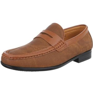Coolwalk Stilvoller Komfortschuh – Elegante Loafer für jeden Anlass Slipper (89229284) Blockabsatz Slipper in Camel