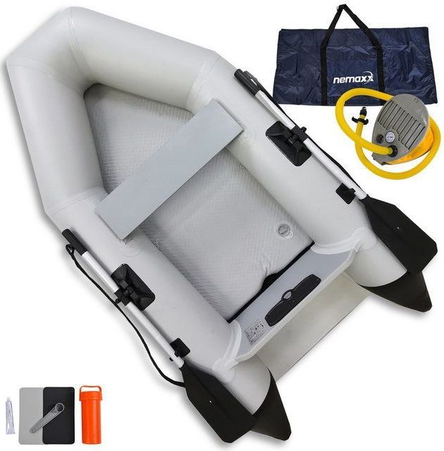 NEMAXX Schlauchboot [INKL.2 PADDEL,TASCHE+LUFTPUMPE]–Paddelboot 2 Personen (Länge:230cm)