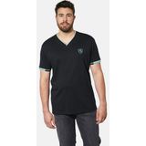 Charles Colby T-Shirt EARL EWAN mit V-Ausschnitt im Rippstrick