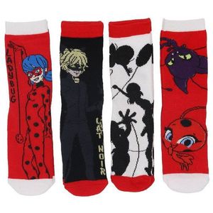Miraculous - Ladybug Sneakersocken Miraculous Ladybug Socken Söckchen Strümpfe für Mädchen 4er Set