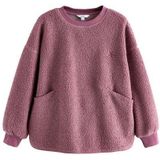 Next Fleecepullover Relaxed Fit Sweathirt mit Fleece und Cord (1-tlg)