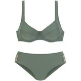 Vivance Bügel-Bikini mit goldfarbenen Zierknöpfen