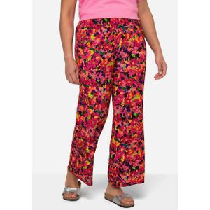 Janet & Joyce Schlupfhose Jersey-Hose gerades Bein floraler Alloverdruck