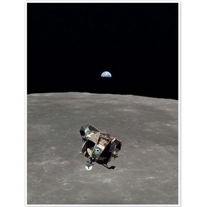 Posterlounge Poster NASA, Apollo 11, Mondoberfläche, Fotografie