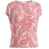 s.Oliver T-Shirt Shirt mit Allover-Print und überschnittenen Schultern kurzarm, Allover-Print, runder Ausschnitt
