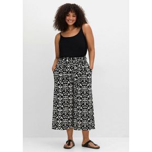 Sheego Culotte Große Größen mit Smokbund und Ethnoprint
