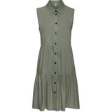 Vivance Sommerkleid aus gewebter Viskose, Blusenkleid mit Knopfleiste und Hemdblusenkragen