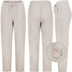 Eight2Nine Chinos Eight2nine Damen Leinen Hose Leinenhose Regular Freizeithose Sommer
