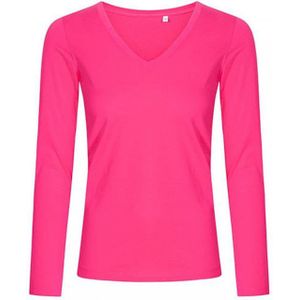 Promodoro Langarmshirt Damen V-Neck T-Shirt Longsleeve, Gekämmte Baumwolle