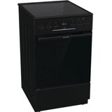 GORENJE Elektro-Standherd GECS 5C70BPA, mit 2-fach-Teleskopauszug, Aqua Clean, Black Design