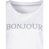 Vivance T-Shirt mit Frontdruck "Bonjour" aus weicher Baumwoll-Qualität