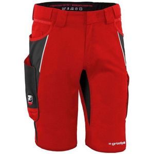 Qualitex Workwear Arbeitsshorts Shorts "IRON" rot/schwarz, Gr. N56