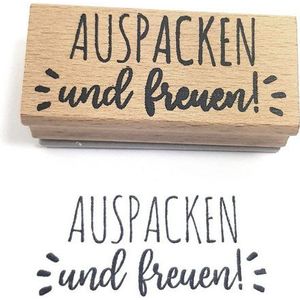 Frau WUNDERVoll Stempel Stempel - Auspacken und freuen