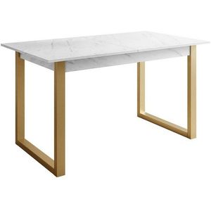 Lookway Esstisch ARTON GOLD II 140 cm ausklappbarer Tisch für 6-8 Personen, Breite: 140-195