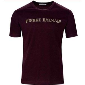 Balmain Paris T-Shirt Pierre Balmain Logo Baumwolle Top