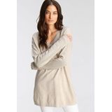 Laura Scott Strickpullover mit Spitzen am Ausschnitt