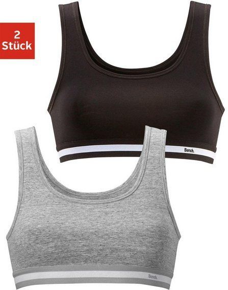 Bench. Bustier (Packung, 2-tlg) mit weichem Webbund
