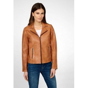 RICANO Lederjacke Amelie Hochwertiges Lamm-Nappa Leder