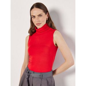 Apricot Tanktop Jersey Top, mit Rollkragen