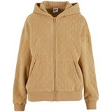 URBAN CLASSICS Sweatjacke Urban Classics Ladies Jacquard Velvet Oversized Zip Hoody