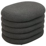 SVITA Sitzhocker BLOSSOM S, Pouf, Sitzbank, mit Stauraumfach, Bouclé-Bezug, bequeme Polsterung