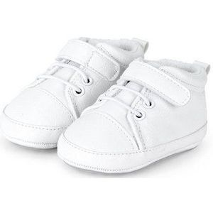 Sterntaler® Baby Schuhe uni Krabbelschuh (1-tlg., Hausschuhe mit süßen Stickmotiven, Babyschuhe unifarben) Krabbelschuhe mit Klettverschluss, Schnürsenkel und Anti-Rutsch-Sohle