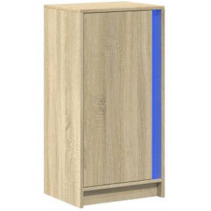 vidaXL Sideboard LED-Sideboard Sonoma-Eiche 42,5x34x85 cm Holzwerkstoff (1 St)