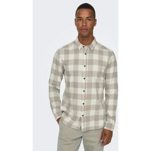 ONLY & SONS Langarmhemd Freizeit Karohemd Holzfäller Kariertes Flanellhemd (1-tlg) ONSGUDMUND LS CHECKED SHIRT NOOS