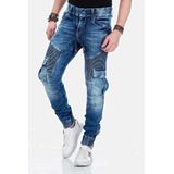 Cipo & Baxx Cargojeans Jeans mit elastischen Bündchen am Saum, CD-446