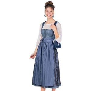 Spieth & Wensky Dirndl Dirndl lang 2tlg. - FATIMA - mittelblau