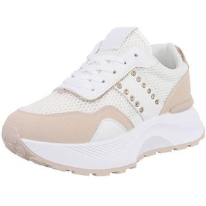 Ital-Design Damen Low-Top Freizeit Sneaker (88828569) Keilabsatz/Wedge Sneakers Low in Weiß