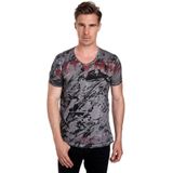 Rusty Neal T-Shirt mit aufwendigem Strass-Design