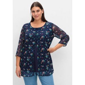 Sheego Longtunika Große Größen im Lagenlook, mit Blumenprint