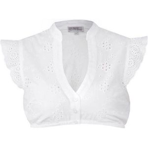 MarJo Dirndlbluse MarJo Trachten 'Kunreuth' Flügelarm, Offwhite