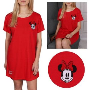 Sarcia.eu Nachthemd Minnie Mouse DISNEY rotes, Damen Nachthemd kurzarm, M