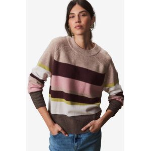 Next Rundhalspullover Gemusterter Premium-Pullover aus 100 % Lammwolle (1-tlg)