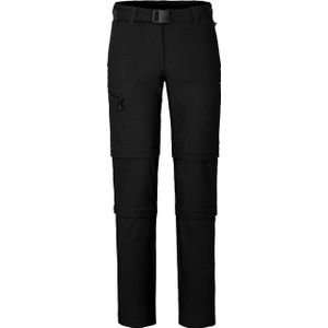 Bergson Outdoorhose NARRABEEN Doppel Zipp-Off Damen Wanderhose, vielseitig pflegeleicht, Kurzgrößen, schwarz