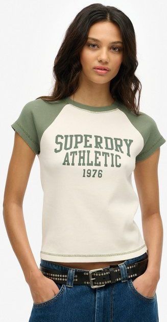 Superdry Print-Shirt ATH ESS RAGLAN CAP SLEEVE TEE