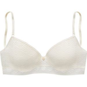 LASCANA Push-up-BH mit Bügel in Bandeau-Form aus Spitze mit extraflachen Kanten, Dessous