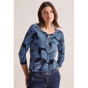 CECIL 3/4-Arm-Shirt mit grafischem Muster