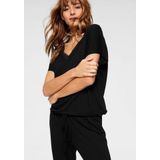 LASCANA Pyjama (2 tlg) mit Spitze und Saumbändchen