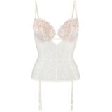 JETTE Corsage mit Push-up-Kissen und abnehmbare Strapse, sexy Dessous, Reizwäsche