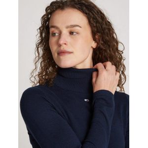 Tommy Jeans Curve Rollkragenpullover TJW ESSENTIAL TRTLNK SWEATER EXT mit Rollkragen, Logo-Flag