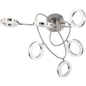 WOFI LED Deckenleuchte, LED-Leuchtmittel fest verbaut, Warmweiß, Deckenleuchte Deckenlampe Designleuchte Wohnzimmerlampe, 6 flammig