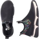 Rieker Schlupfboots mit buntem Aufdruck