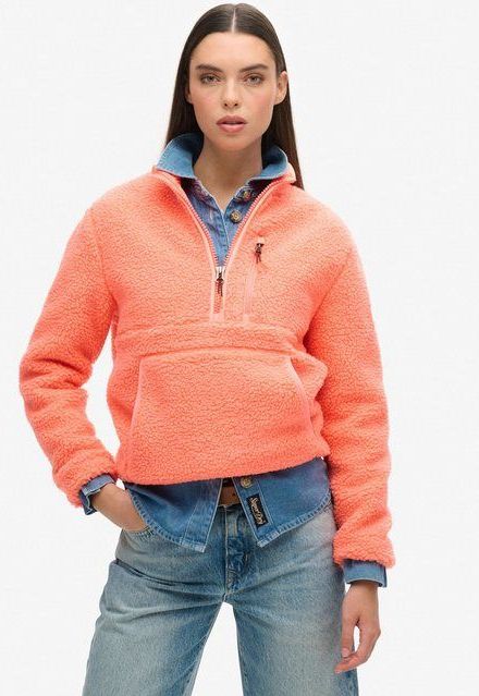 Superdry Fleecepullover OUTDOOR HALF ZIP FLEECE