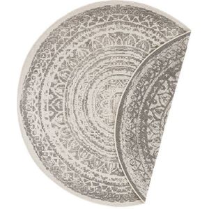 freundin Home Collection Teppich Rosica, rund, Höhe: 5 mm, In-& Outdoor, Wetterfest, Balkon, Garten, Wohnzimmer, Wasserfest